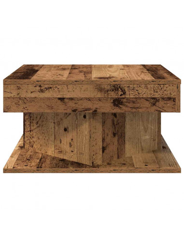 Tavolino da Salotto Legno Antico 55x55x30 cm Legno Multistrato