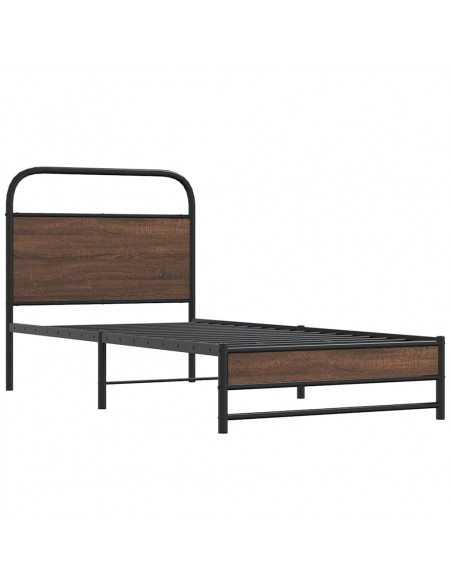 Giroletto senza Materasso Rovere Marrone 107x203 cm Truciolato