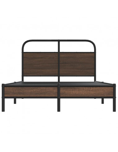 Giroletto senza Materasso Rovere Marrone 120x190 cm Truciolato