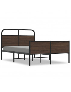 Giroletto senza Materasso Rovere Marrone 120x200 cm Truciolato