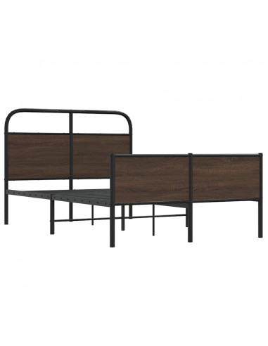 Giroletto senza Materasso Rovere Marrone 120x200 cm Truciolato