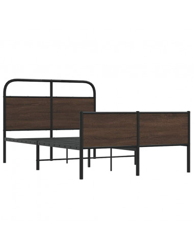 Giroletto senza Materasso Rovere Marrone 135x190 cm Truciolato