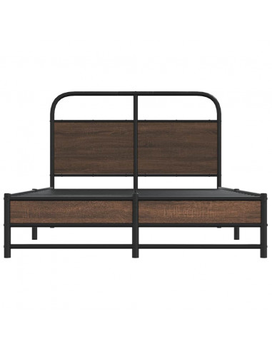 Giroletto senza Materasso Rovere Marrone 140x190 cm Truciolato