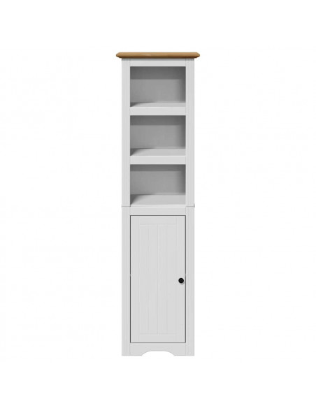 Mobile da Bagno BODO Bianco e Marrone 44x30x160 cm