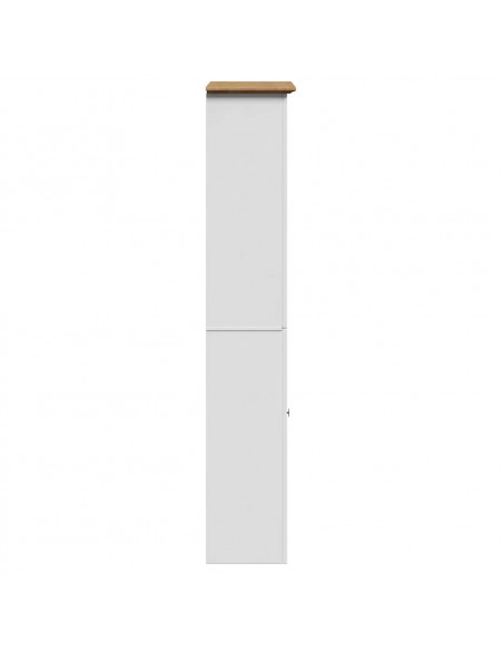 Mobile da Bagno BODO Bianco e Marrone 44x30x160 cm