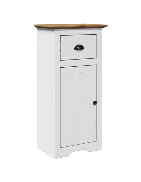 Mobile da Bagno BODO Bianco e Marrone 44x30x90 cm