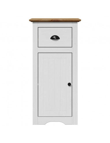 Mobile da Bagno BODO Bianco e Marrone 44x30x90 cm