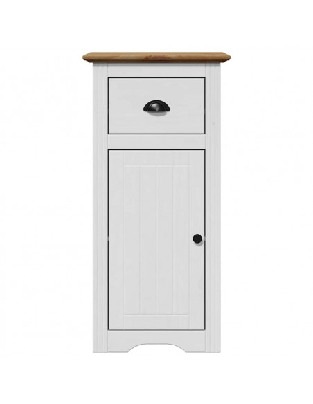Mobile da Bagno BODO Bianco e Marrone 44x30x90 cm