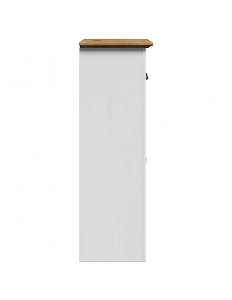 Mobile da Bagno BODO Bianco e Marrone 44x30x90 cm