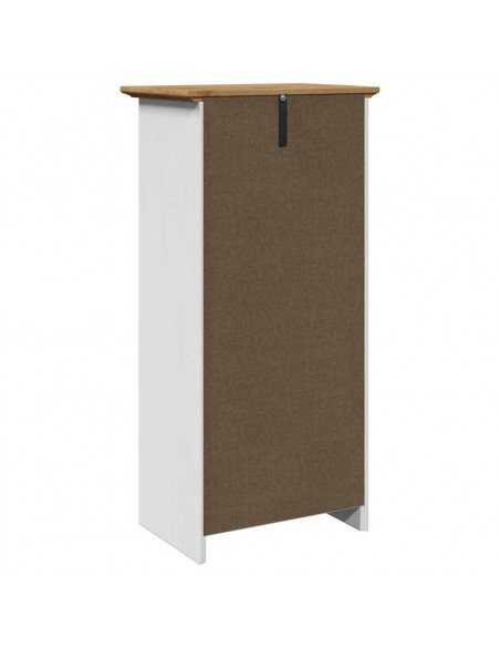 Mobile da Bagno BODO Bianco e Marrone 44x30x90 cm