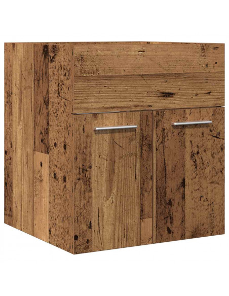 Mobile da Bagno Legno Antico 41x38,5x46 cm in Truciolato