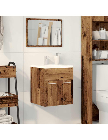 Mobile da Bagno Legno Antico 41x38,5x46 cm in Truciolato