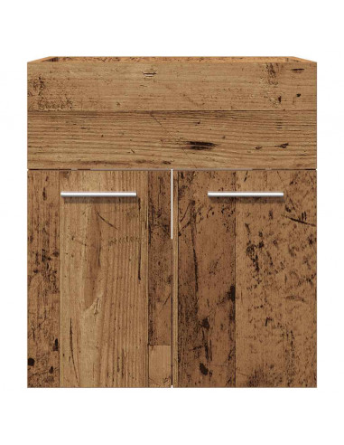 Mobile da Bagno Legno Antico 41x38,5x46 cm in Truciolato