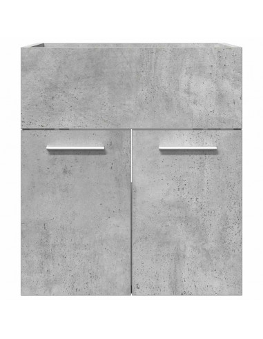 Mobile Lavabo Bagno Grigio Cemento 41x38,5x46 cm in Truciolato
