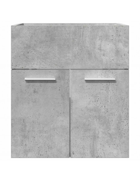 Mobile Lavabo Bagno Grigio Cemento 41x38,5x46 cm in Truciolato