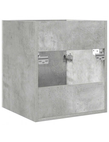 Mobile Lavabo Bagno Grigio Cemento 41x38,5x46 cm in Truciolato