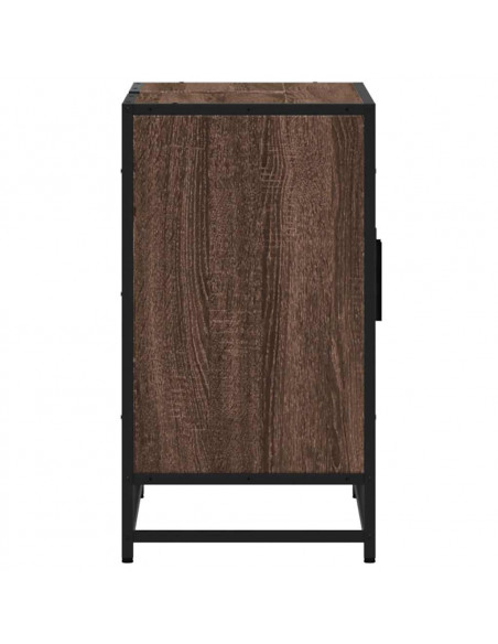 Mobile Lavabo Bagno Rovere Marrone 90x33x60cm Legno Multistrato