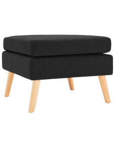 Poggiapiedi Nero in Tessuto