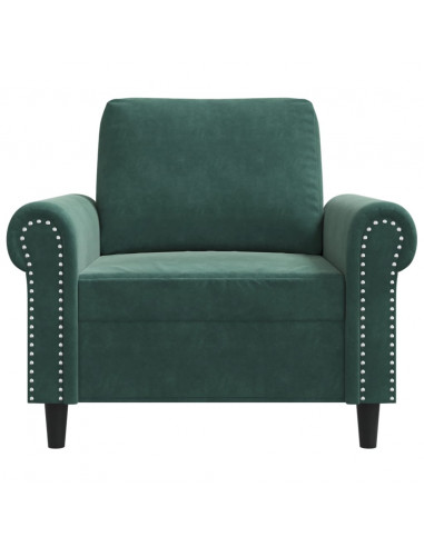 Poltrona Verde Scuro 60 cm Velluto