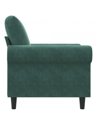 Poltrona Verde Scuro 60 cm Velluto