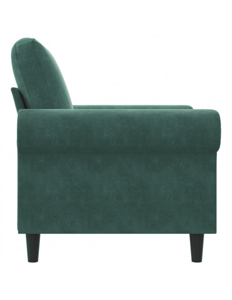 Poltrona Verde Scuro 60 cm Velluto
