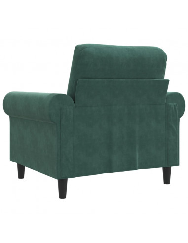 Poltrona Verde Scuro 60 cm Velluto