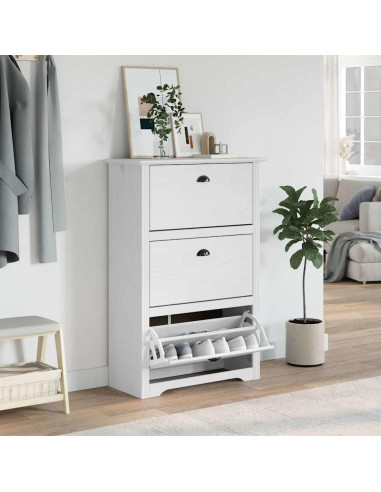 Scarpiera BODO Bianca 80x35x118 cm