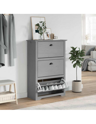 Scarpiera BODO Grigia 80x35x118 cm