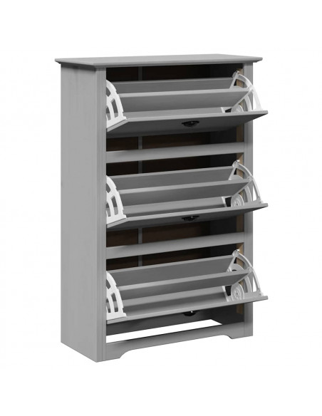 Scarpiera BODO Grigia 80x35x118 cm