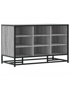 Scarpiera Grigia Sonoma 84x40x53,5 cm Truciolato e Metallo