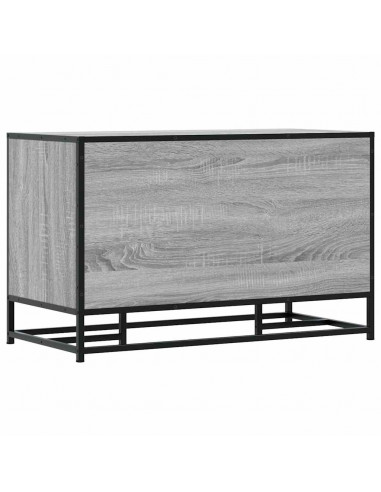 Scarpiera Grigia Sonoma 84x40x53,5 cm Truciolato e Metallo