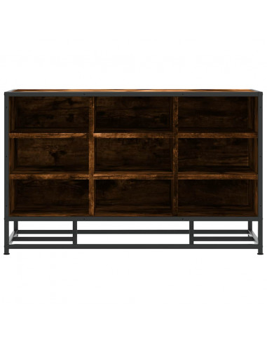 Scarpiera in Rovere Fumo 84x40x53,5 cm in Truciolato e Metallo