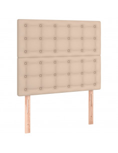 Testiere 2 pz Cappuccino 90x5x78/88 cm in Similpelle 2