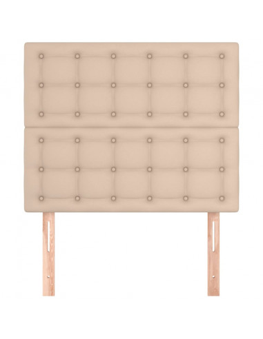 Testiere 2 pz Cappuccino 90x5x78/88 cm in Similpelle