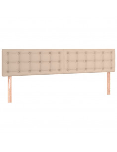 Testiere 2 pz Cappuccino 90x5x78/88 cm in Similpelle 2