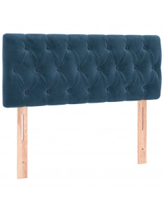 Testiera Blu Scuro 100x7x78/88 cm in Velluto 2