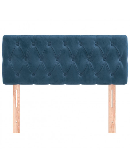 Testiera Blu Scuro 100x7x78/88 cm in Velluto