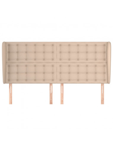 Testiera ad Orecchio Cappuccino 183x23x118/128 cm in Similpelle