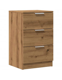 Comodino Rovere Artigianale 40x36x65 cm in Legno Multistrato