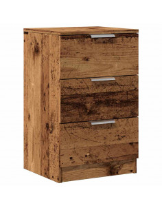 Comodino Legno Vecchio 40x36x65 cm in Legno Multistrato