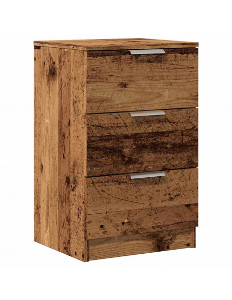 Comodino Legno Vecchio 40x36x65 cm in Legno Multistrato