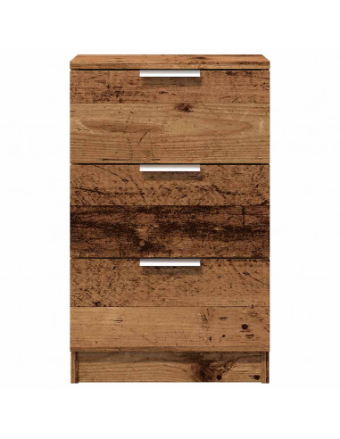 Comodino Legno Vecchio 40x36x65 cm in Legno Multistrato
