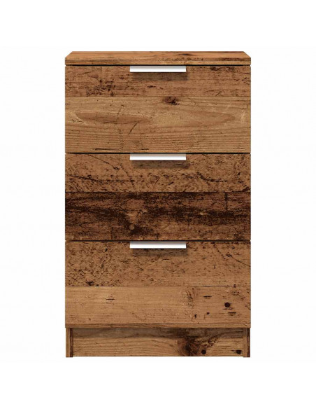 Comodino Legno Vecchio 40x36x65 cm in Legno Multistrato