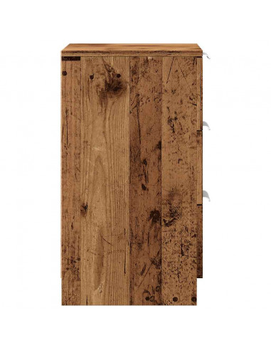 Comodino Legno Vecchio 40x36x65 cm in Legno Multistrato