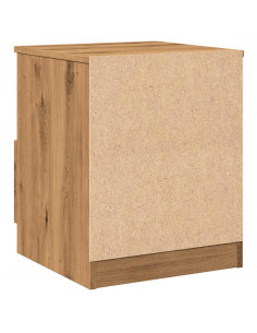 Comodini 2 pz Rovere Artigianale 40x40x50 cm Legno Multistrato