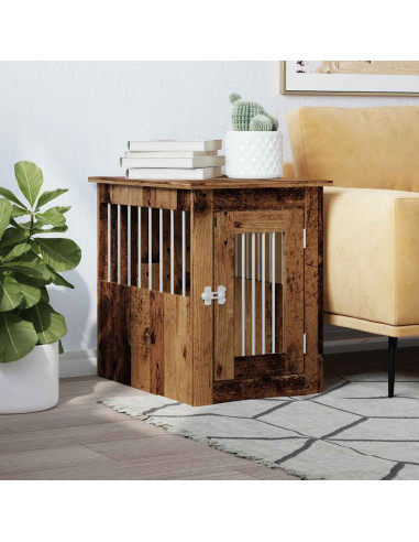 Gabbia Cani da Arredamento Legno Antico Legno Multistrato