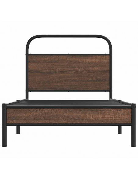 Giroletto senza Materasso Rovere Marrone 90x200cm in Truciolato