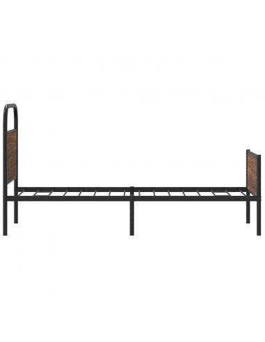 Giroletto senza Materasso Rovere Marrone 80x200cm in Truciolato