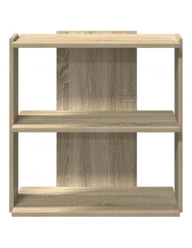 Libreria 3 Ripiani Rovere Sonoma 60x30x60 cm Legno Multistrato