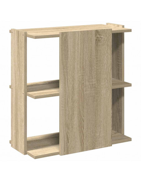 Libreria 3 Ripiani Rovere Sonoma 60x30x60 cm Legno Multistrato